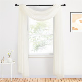 Custom Sheer Curtains Panel-Home Decoration Sheer Voile Bed Canopy Scarf Valance for Wedding by NICETOWN ( 1 Panel )