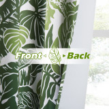 Custom Banana Leaf Pattern Printed Thermal Insulated Blackout Room Darkening Curtain for Bedroom by NICETOWN ( 1 Panel )