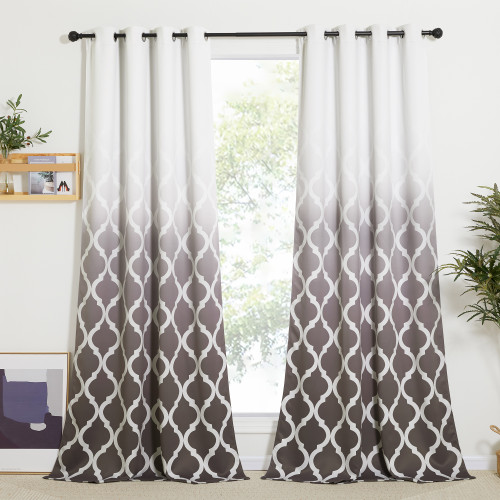 Custom Blackout Curtain Gradient Morocco Thermal Insulated Drapes by NICETOWN ( 1 Panel )