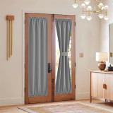 Custom Front Door Curtain Blackout Thermal Insulated Sidelight French Door Privacy Panel for Window / Living Room / Sliding Door by NICETOWN ( 1 Panel )