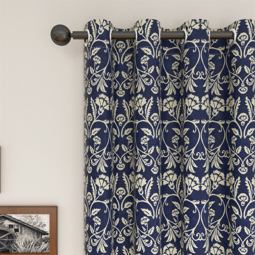 Custom Vintage Flowers Blackout Curtain Thermal Insulated Drapes by NICETOWN ( 1 Panel )