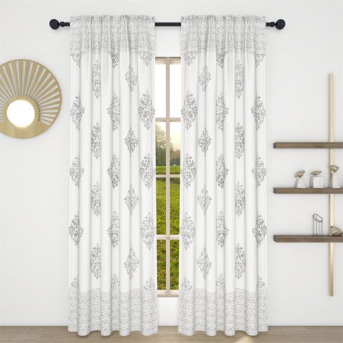 Custom Square Pattern Blackout Curtain Thermal Insulated Drapes by NICETOWN ( 1 Panel )
