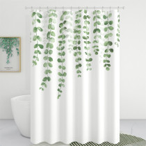 Green Leaves Shower Curtain by NICETOWN ( 1 Panel )
