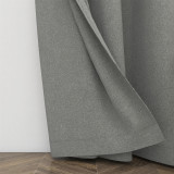 Custom Grey Texture Blackout Curtain Thermal Insulated Drapes by NICETOWN ( 1 Panel )