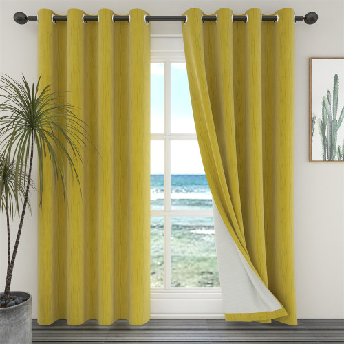 Custom Thickened with Fleece Stripes Blackout Curtain Thermal Insulated Drapes by NICETOWN ( 1 Panel )