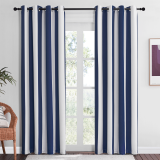 Custom Blackout Curtain Multicolor Stripes Thermal Insulated Drapes by NICETOWN ( 1 Panel )