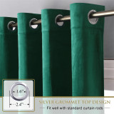 Custom Velvet Curtains  All Size Living Room Blackout Curtains Heavy Duty Panels for Bedroom / Guest Room by NICETOWN ( 1 Panel )