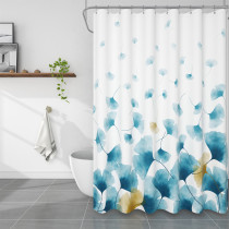 Nicetown Custom Colorful Ginkgo Biloba Shower Curtain for Bathroom