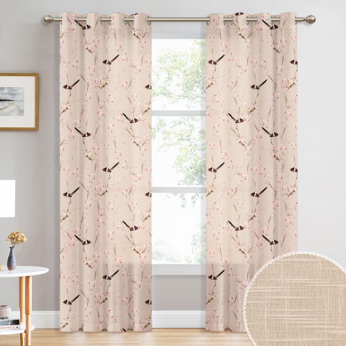 Us 32 5 Floral Pattern Curtain Elegance Sheer Curtains For