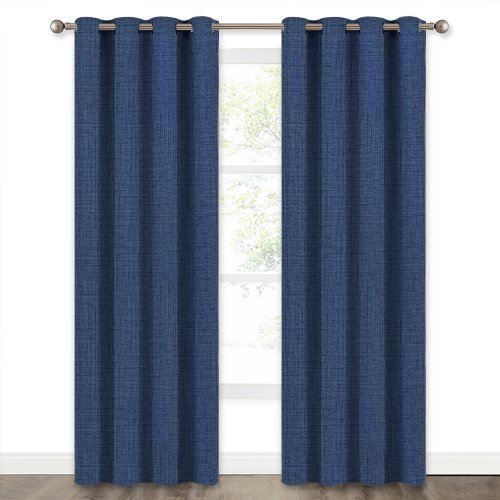 Us 35 5 Room Darkening Faux Woven Pattern Window Curtain