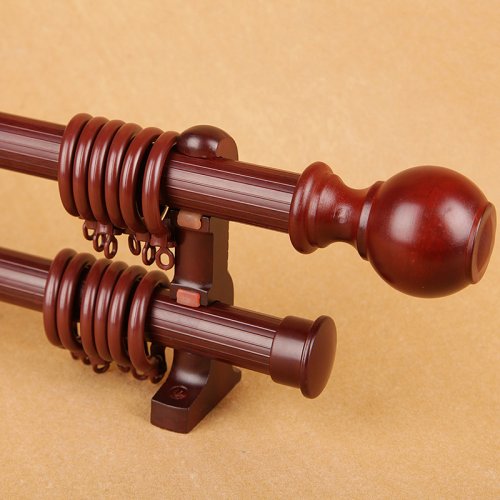 Us 79 9 Solid Wood Roman Rod Thickening Curtain Rod Single Pole