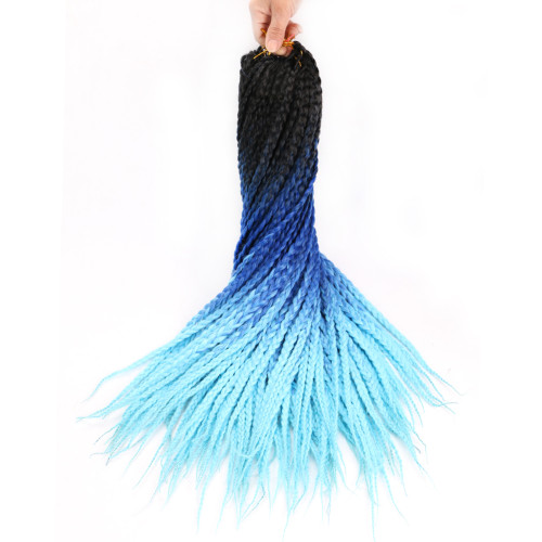 Us 7 99 Dairess Ombre Box Braids Crochet Hair Extensions 22inches 10stands Synthetic Crochet Braids Hair Extensions Kanekalon Box Braids Crochet Braiding Hair Black Ombre Blue M Dairess Com