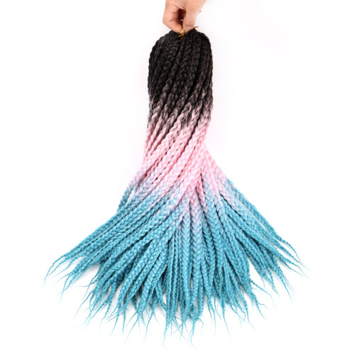 Us 7 99 Dairess Ombre Box Braids Crochet Hair Extensions 22inches 10stands Synthetic Crochet Braids Hair Extensions Kanekalon Box Braids Crochet Braiding Hair Black Pink Blue M Dairess Com