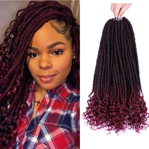 Us 7 99 Dairess 18 Inches 24 Stands Goddess Locs Crochet Hair