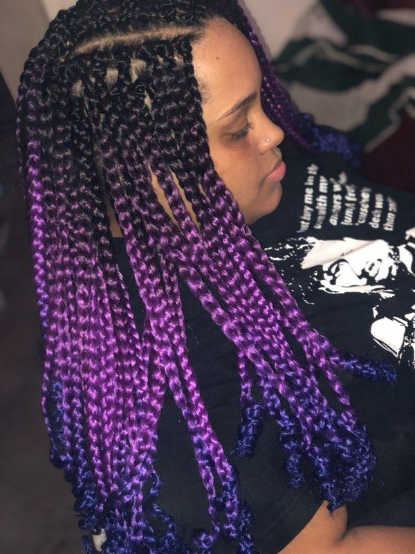 Reviews Dairess Ombre Box Braids Crochet Hair Extensions