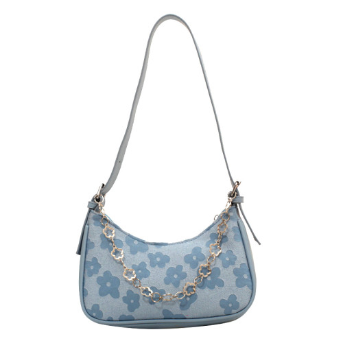JANE KLAIN new Korean fashion niche design, versatile flower chain PU material underarm bag, handbag, one shoulder women's bag