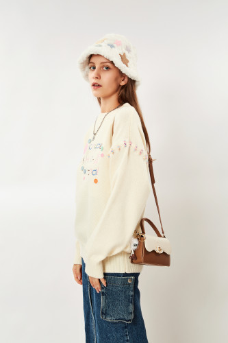 JANE KLAIN Fashionable, Casual, Minimalist, Contrast Color Handheld Crossbody Bag, Korean Crossbody Bag with Hanging Items, Small, Fresh, Solid Color, Cute Small Square Bag