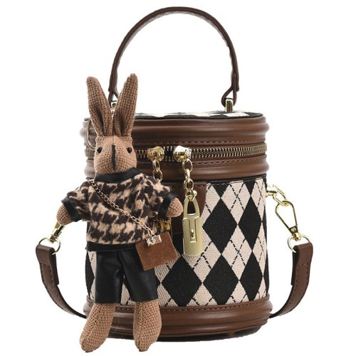 JANE KLAIN Retro rhombus bucket bag