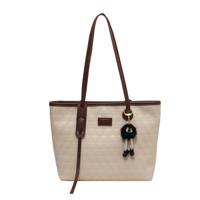 JANE KLAIN Fashionable Lingge Trendy Casual Yang Barometer Plaid Versatile One Shoulder Commuter Tote Women's Bag