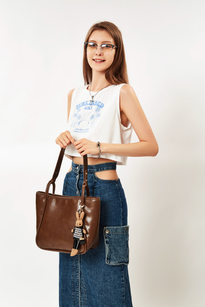 JANE KLAIN Premium Large Capacity Commuting Tote Bag Simple and Versatile One Shoulder Underarm Bag for Women