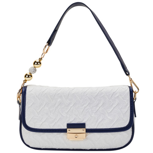 JANE KLAIN Stitching small square bag with shoulder strap