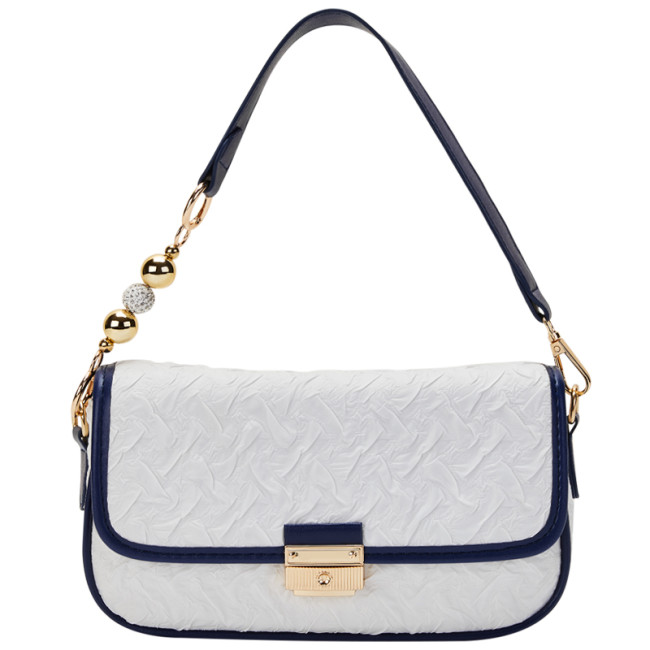 JANE KLAIN Stitching small square bag with shoulder strap