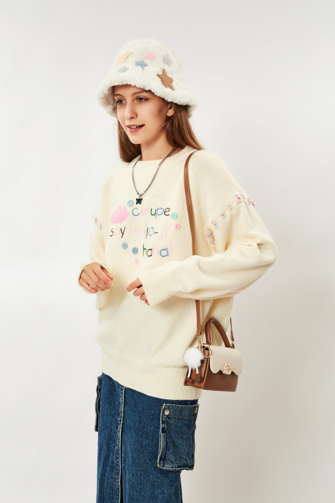 JANE KLAIN Fashionable, Casual, Minimalist, Contrast Color Handheld Crossbody Bag, Korean Crossbody Bag with Hanging Items, Small, Fresh, Solid Color, Cute Small Square Bag