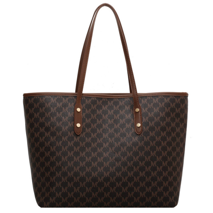 JANE KLAIN Classic vintage leather tote bag