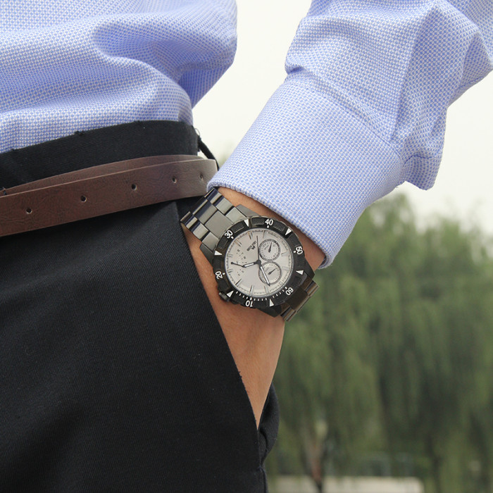 LIBER AEDON Fashion Luxury Multi functional Alarm Men's Watch