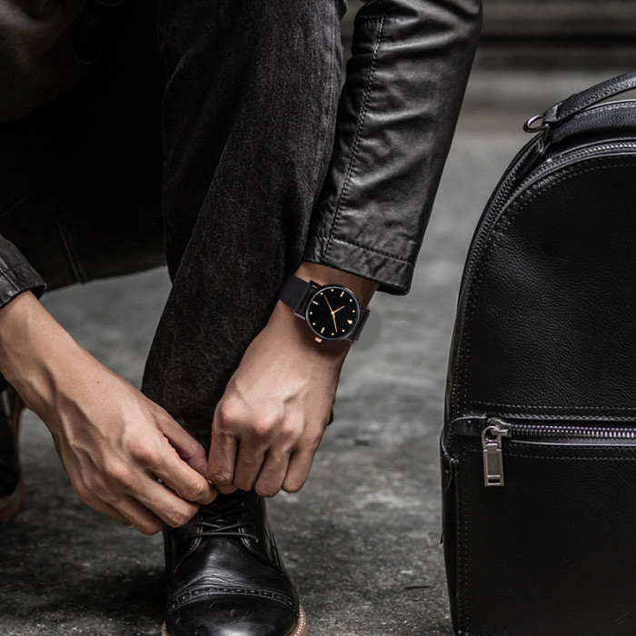LIBER AEDON Fashion Trend Ultra thin Personalized Simple and High Grade Quartz Men's Watch