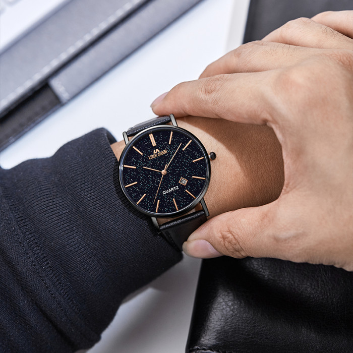 LIBER AEDON minimalist, fashionable, retro and versatile ultra-thin quartz men's watch