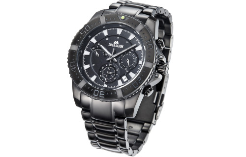 LIBER AEDOD Fashion Trend Multi functional Steel Black Men's Watch