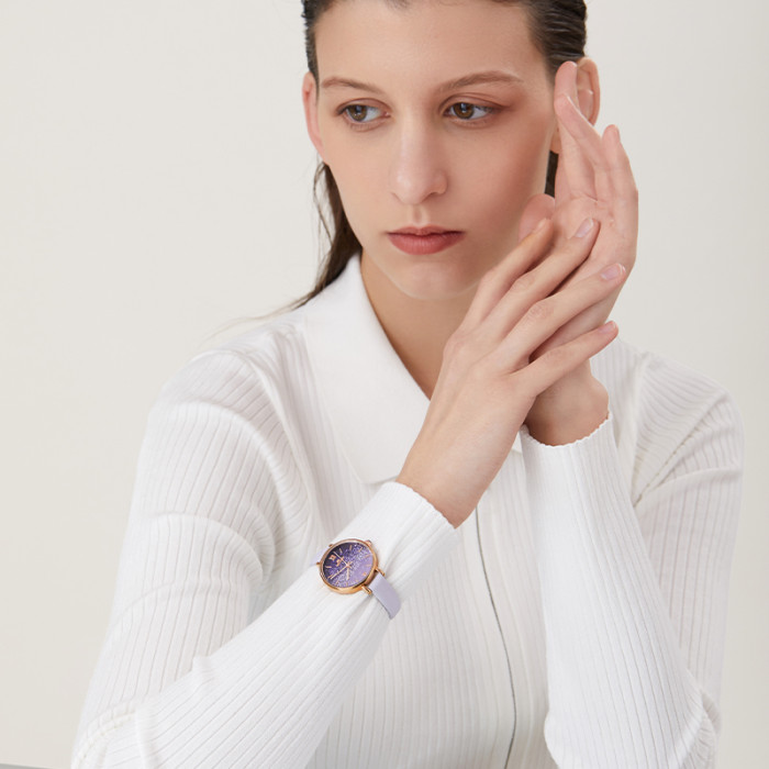 LIBER AEDON Fantasy Purple Personality Women's Watch