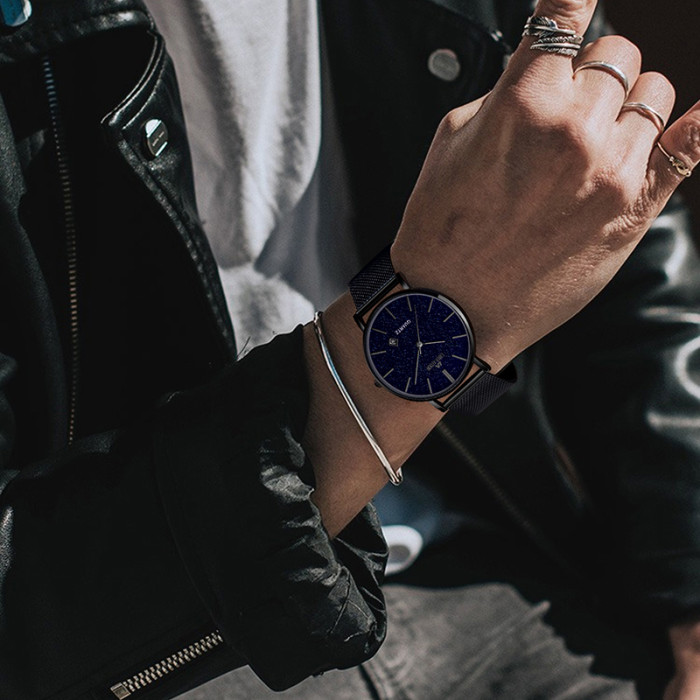 LIBER AEDON Fashion Trend Starry Sky Large dial Casual Men's Watch