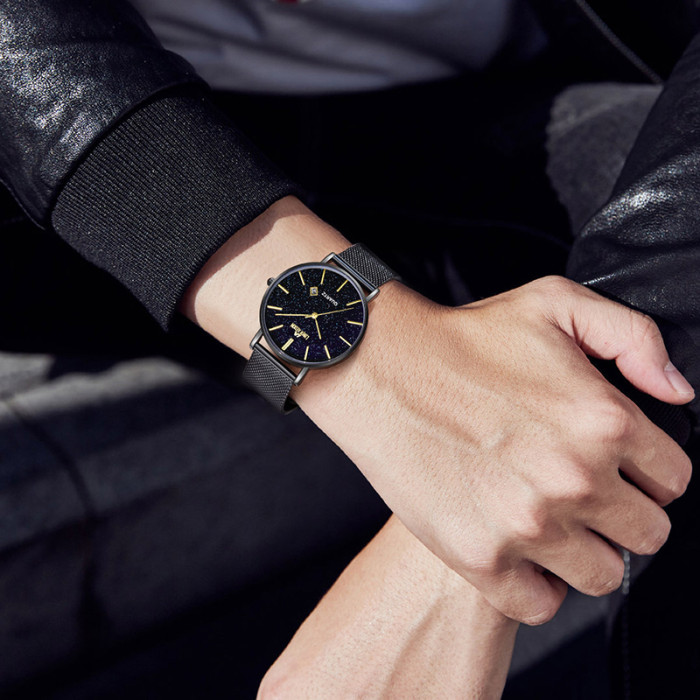 LIBER AEDON Retro Versatile Ultra Thin Large dial Men's Watch