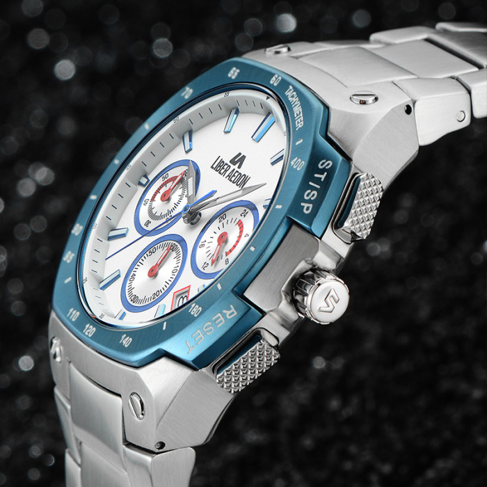 LIBER AEDON Men's Fashion Waterproof Sports Watch Quartz White