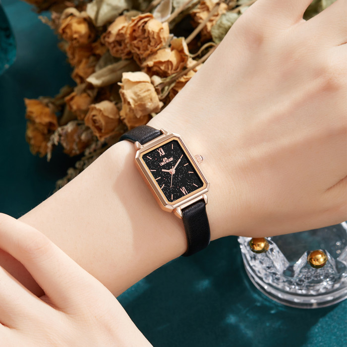 LIBER AEDON Fashion Trend Versatile Casual Small Square Watch Women's Watch