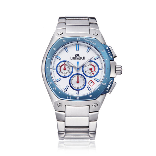 LIBER AEDON Men's Fashion Waterproof Sports Watch Quartz White
