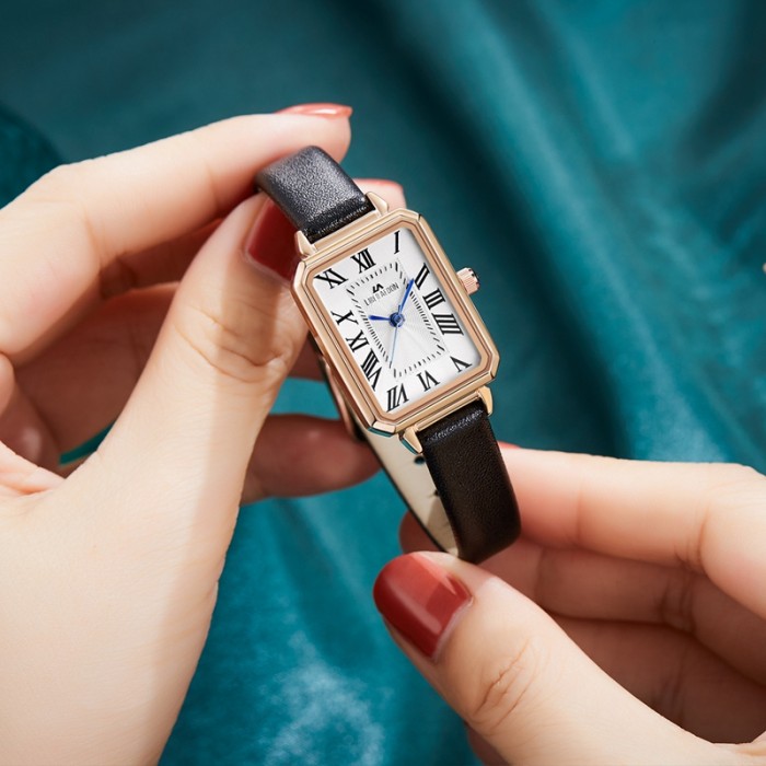LIBER AEDON Fashion and Versatile Small Square Watch Women's Watch