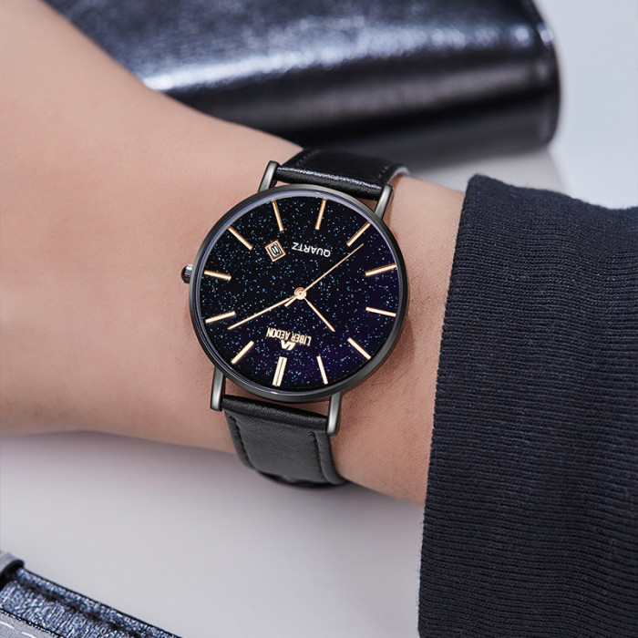 LIBER AEDON minimalist, fashionable, retro and versatile ultra-thin quartz men's watch