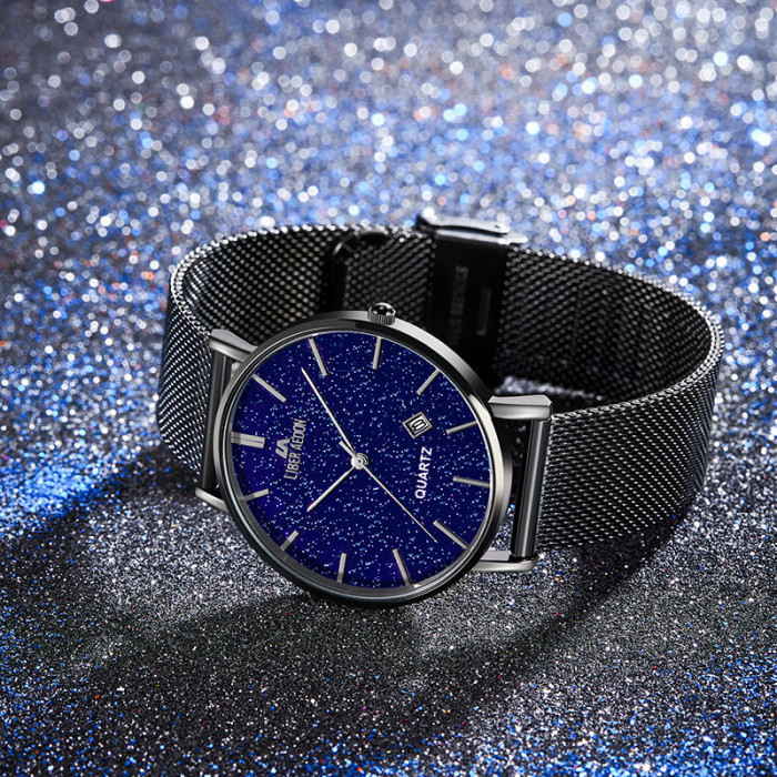 LIBER AEDON Fashion Trend Starry Sky Large dial Casual Men's Watch