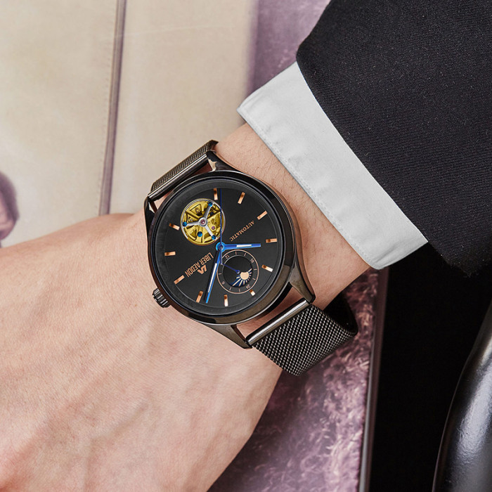 LIBER AEDON ultra-thin mesh mechanical men's watch