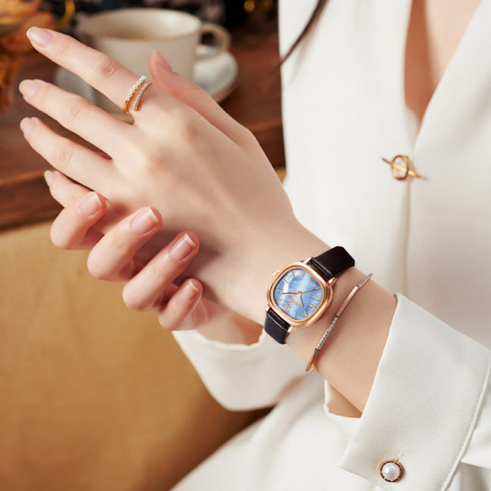 LIBER AEDON Retro Small Square Ins Light Luxury Women's Watch