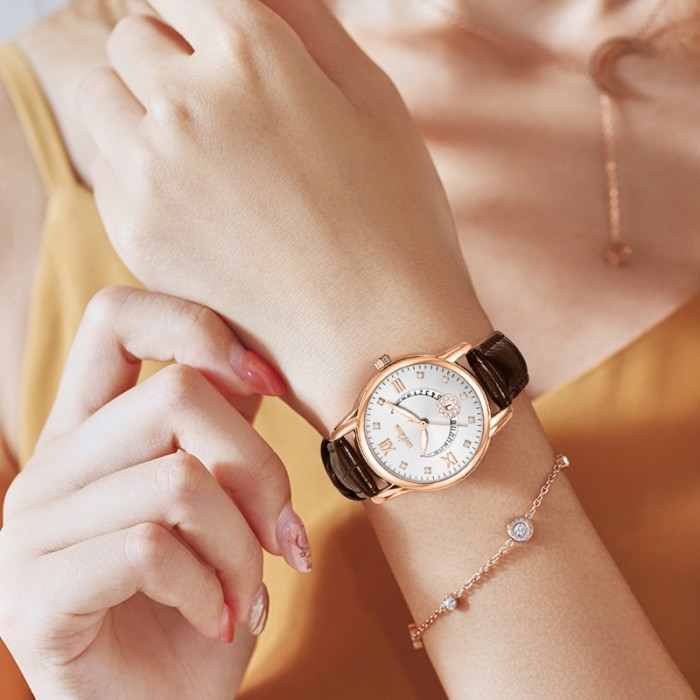 LIBER AEDON Fashion Versatile Diamonds Women's Watch