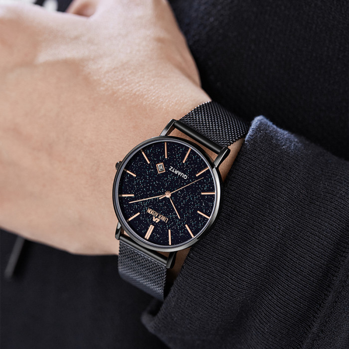 LIBER AEDON Retro Versatile Ultra Thin Large dial Men's Watch