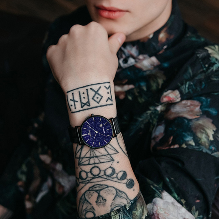 LIBER AEDON Fashion Trend Starry Sky Large dial Casual Men's Watch
