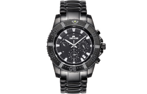 LIBER AEDOD Fashion Trend Multi functional Steel Black Men's Watch