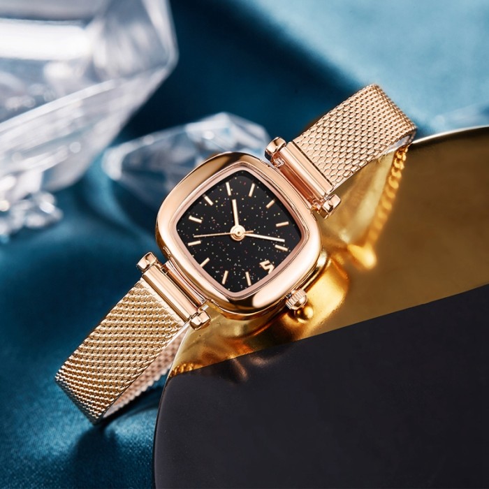 LIBER AEDON Fashion Versatile Small Square Women's Watch