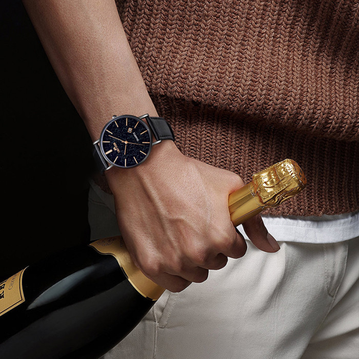 LIBER AEDON minimalist, fashionable, retro and versatile ultra-thin quartz men's watch