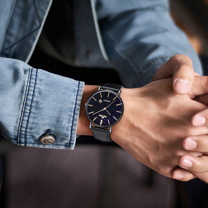 LIBER AEDON minimalist, fashionable, retro and versatile ultra-thin quartz men's watch